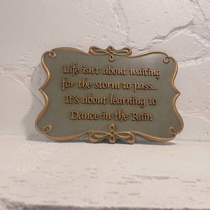 Life isn’t about waiting for the storm to pass it’s about learning to dance..